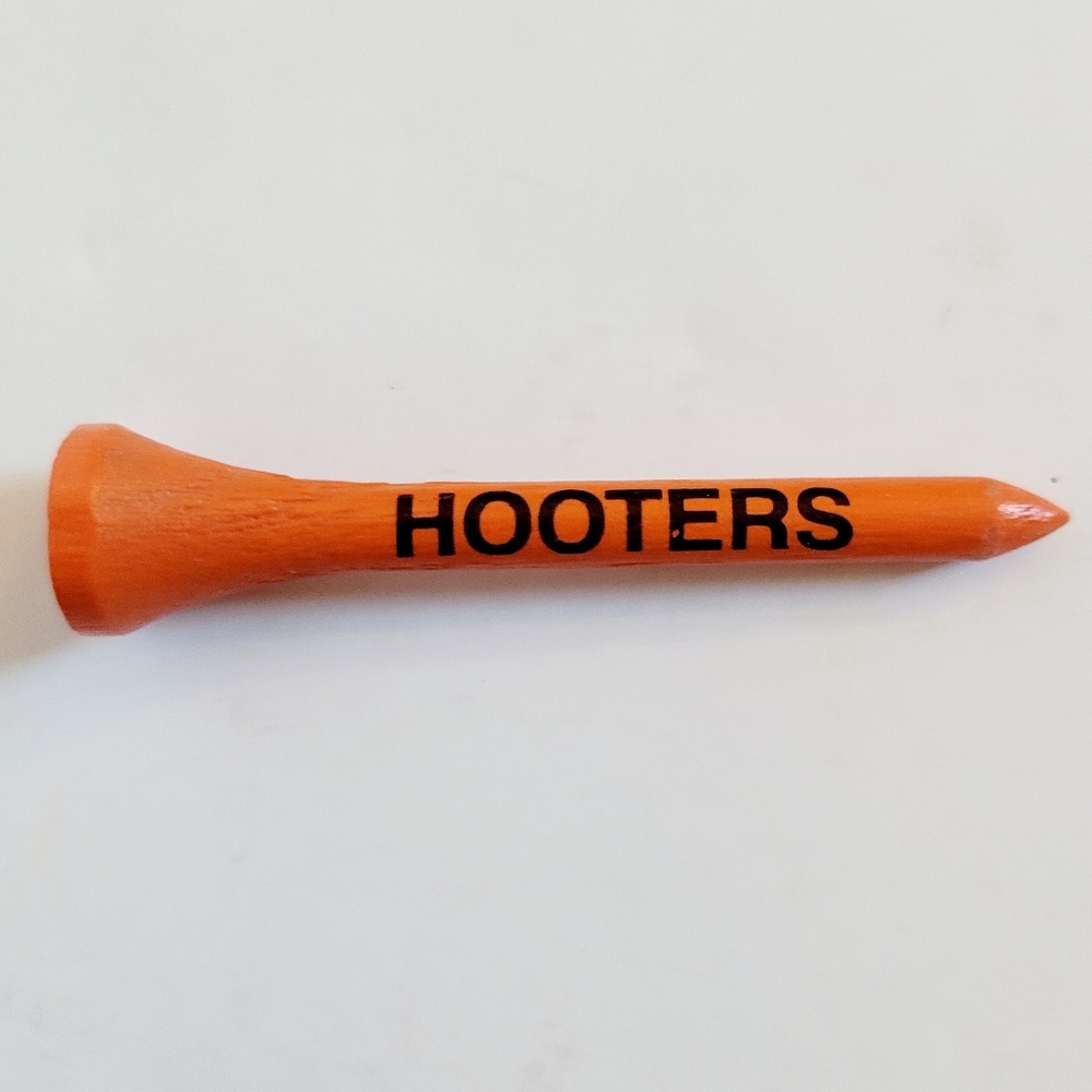 Vintage Hooters Orange Golf Tee
